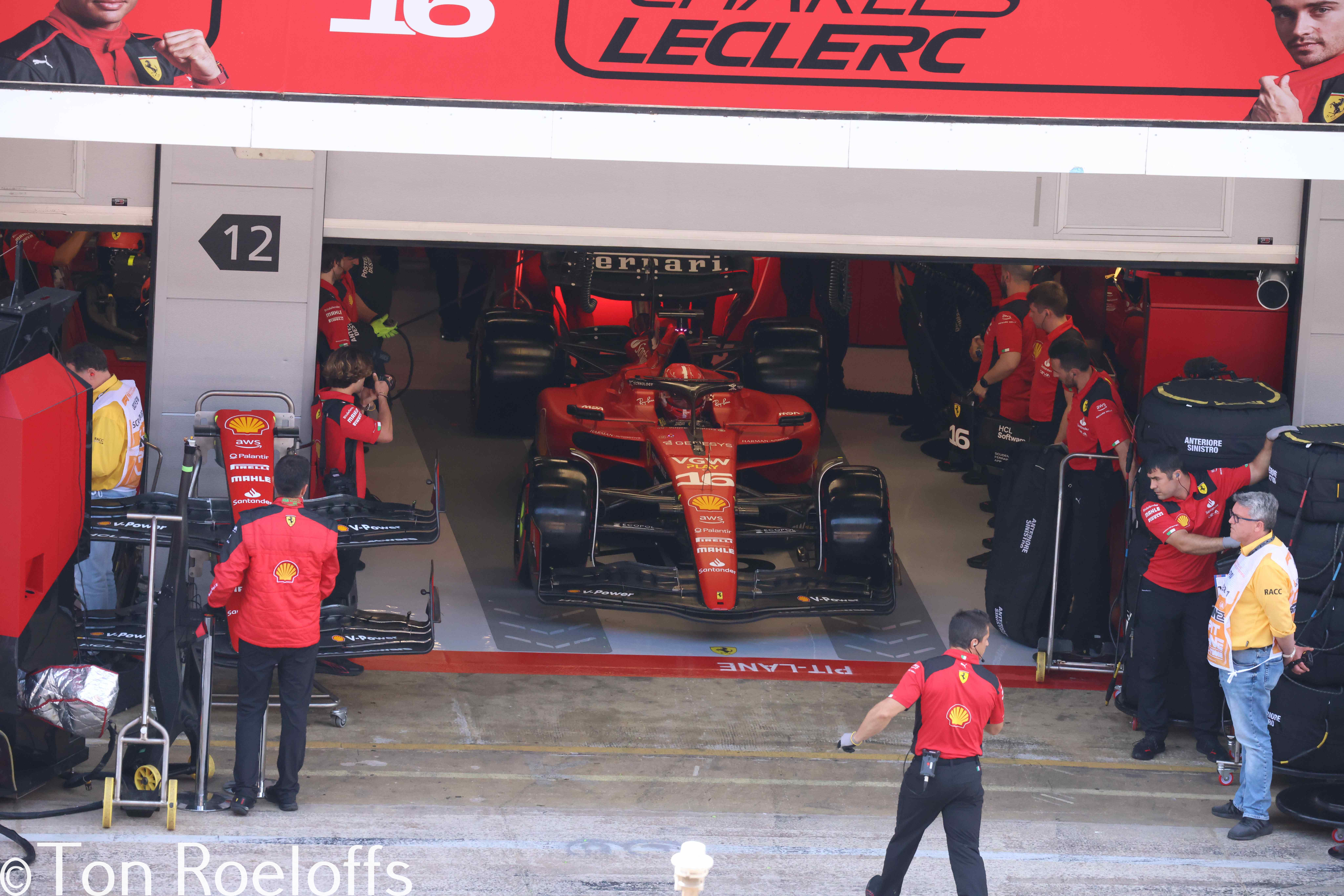 Verstappen pitbox